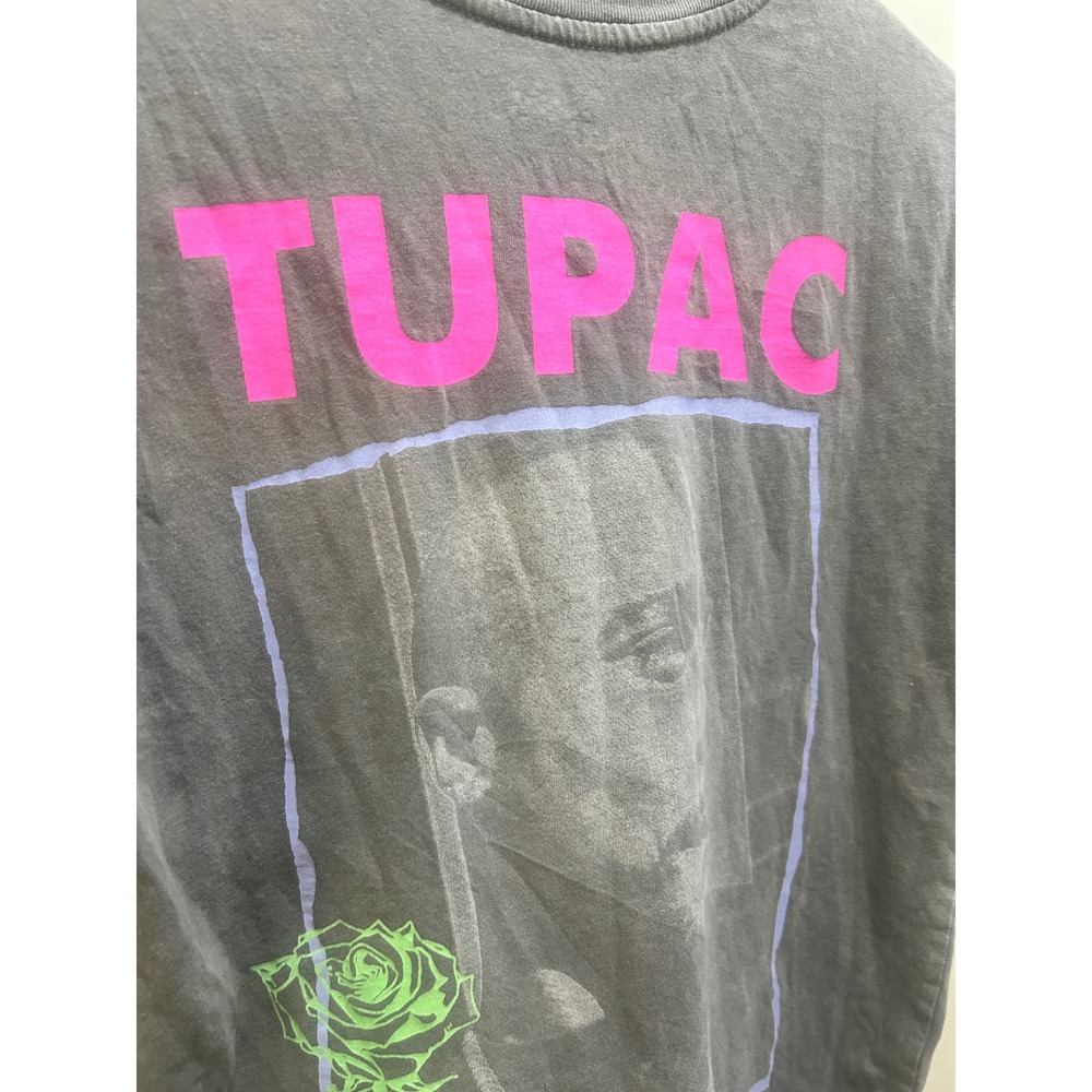Tupac 2Pac The Rose That Grew From Concrete Graphic T-Shirt Gray XXS Hip Hop - Picture 8 of 9